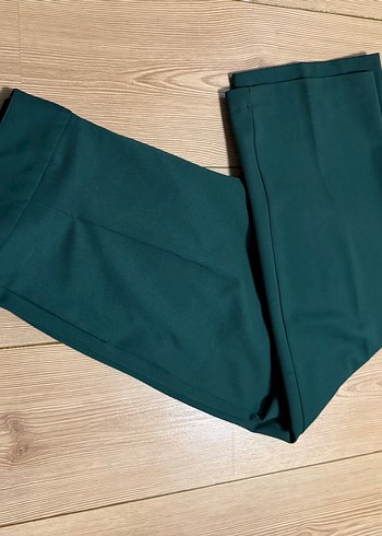 Kadın Yeşil Ofis Kumaş Pantolon - Görsel 5