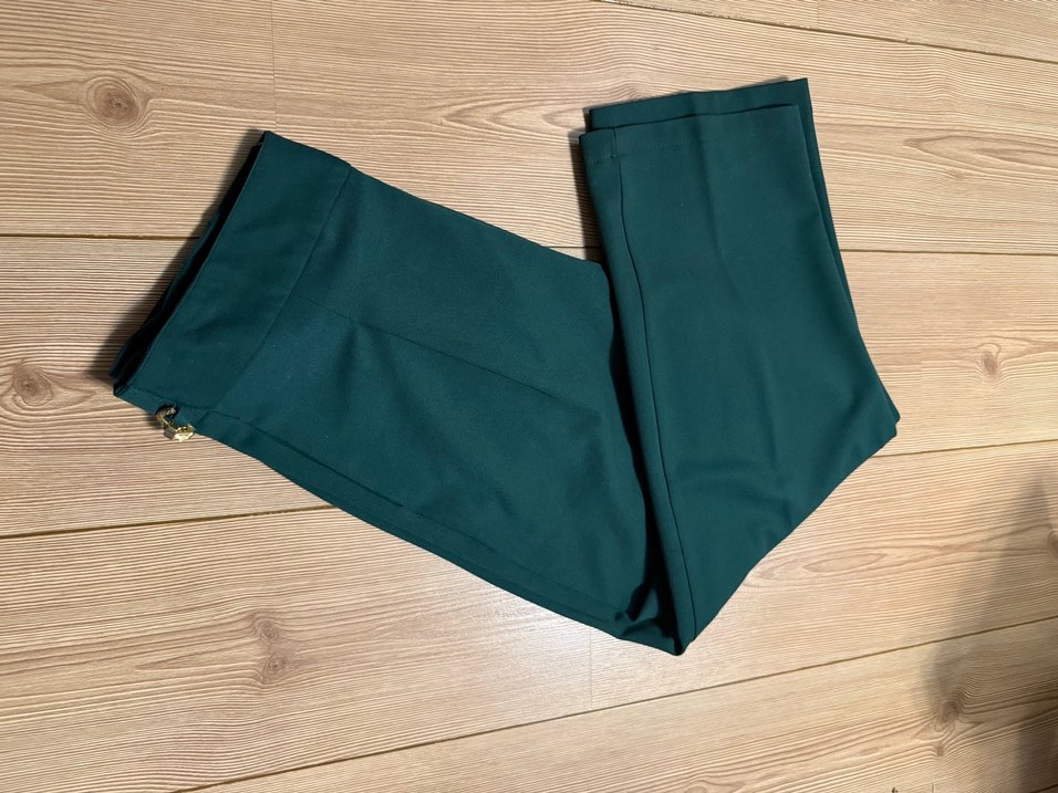 Kadın Yeşil Ofis Kumaş Pantolon - Görsel 5