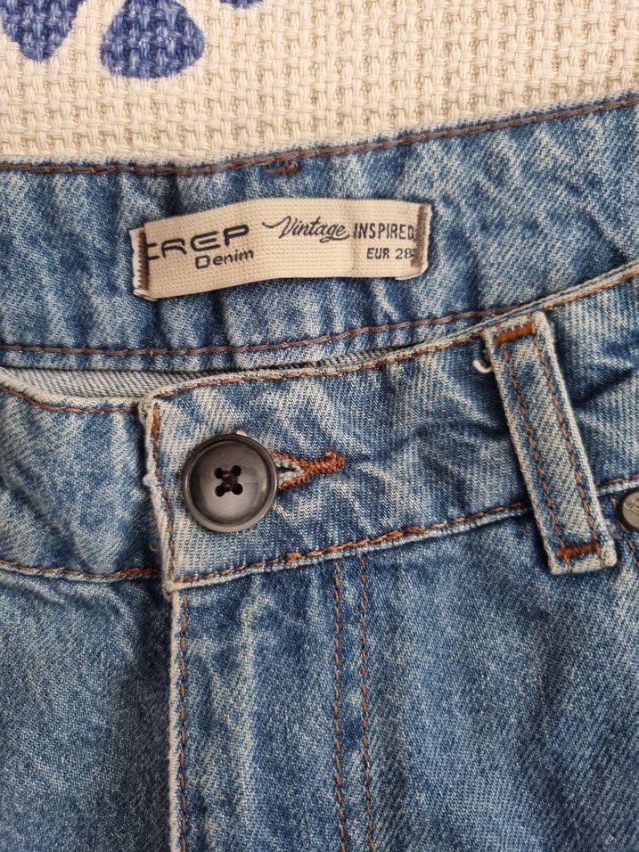 Kadın Mavi  Kot Pantolon - Görsel 2