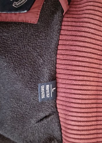 Bordo Erkek Fermuarlı Kaban - Görsel 5