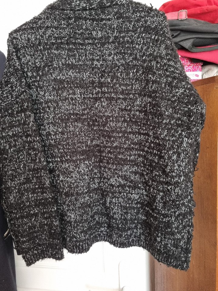 Gri Örgü Kadın Hırka - Görsel 2