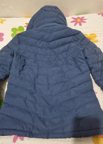 Fermuarlı Lacivert Midi Kadın Kışlık Mont - Görsel 5