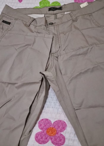 Krem rahat kesim erkek kumaş pantolon - Görsel 4