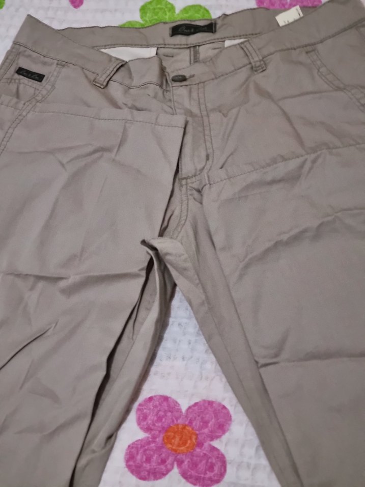 Krem rahat kesim erkek kumaş pantolon - Görsel 4