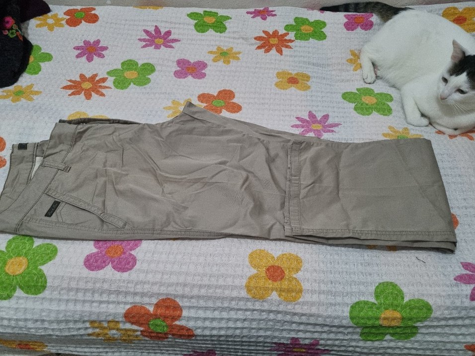 Krem rahat kesim erkek kumaş pantolon - Görsel 3