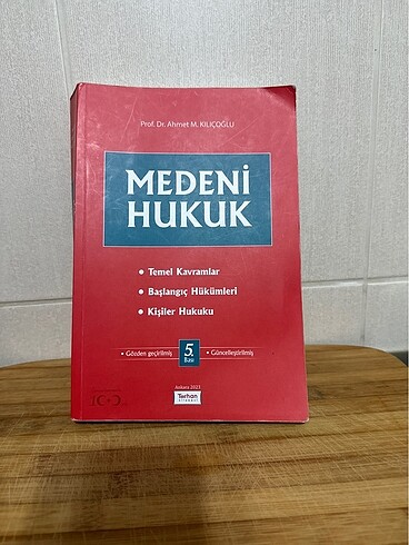 Medeni hukuk ders kitabı ~ ahmet M. Kılıçoğlu