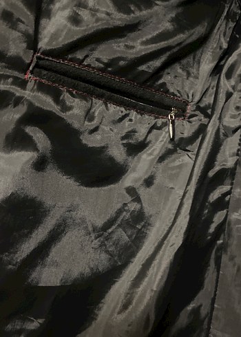 Siyah kaşe Erkek Kaban, Düğmeli, Ofis Stili - Görsel 3