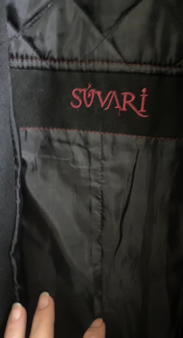 Siyah kaşe Erkek Kaban, Düğmeli, Ofis Stili - Görsel 4