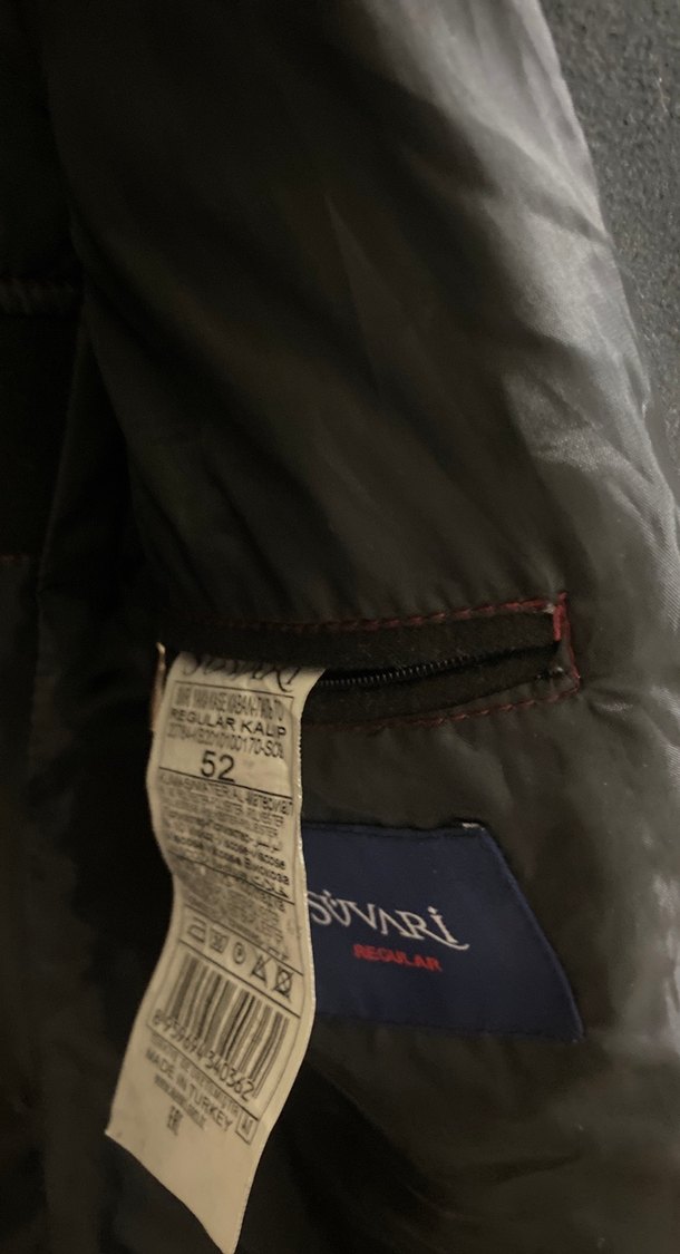 Siyah kaşe Erkek Kaban, Düğmeli, Ofis Stili - Görsel 5