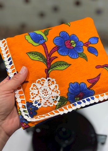 Çiçek Desenli Renkli Fırın Eldiveni - Görsel 2