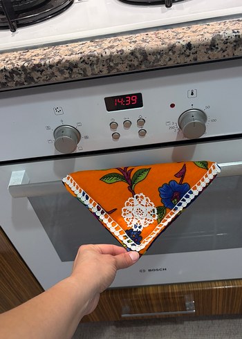 Çiçek Desenli Renkli Fırın Eldiveni - Görsel 3