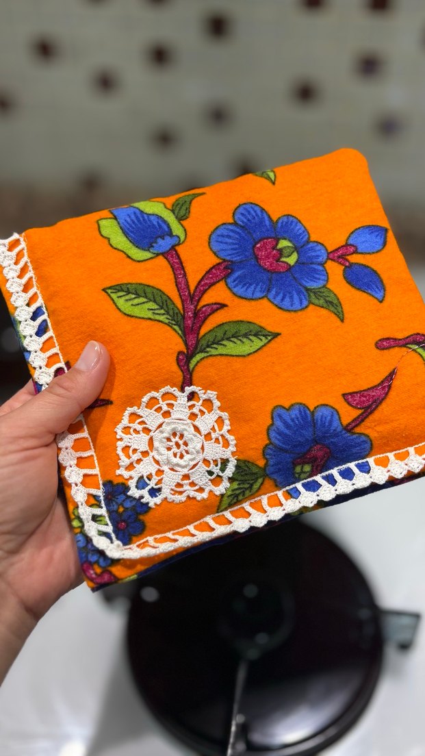 Çiçek Desenli Renkli Fırın Eldiveni - Görsel 2