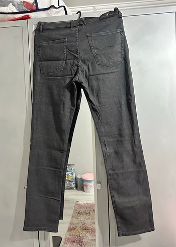 Gri Regular Fit Denim Erkek Kot Pantolon - Görsel 4