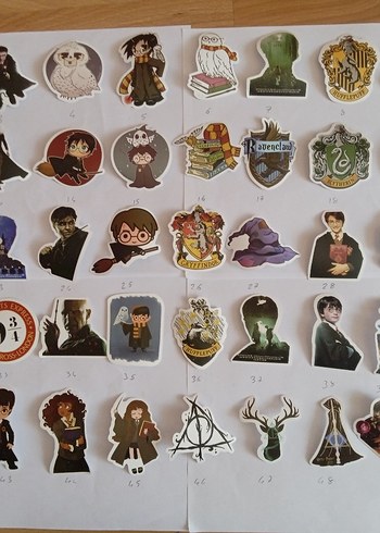  Harry Potter Temalı Çıkartmalar Seti