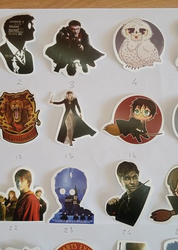  Beden Harry Potter Temalı Çıkartmalar Seti