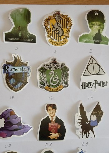  Beden Renk Harry Potter Temalı Çıkartmalar Seti
