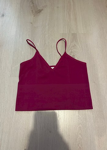 xs Beden Oxxo Pembe Crop Top