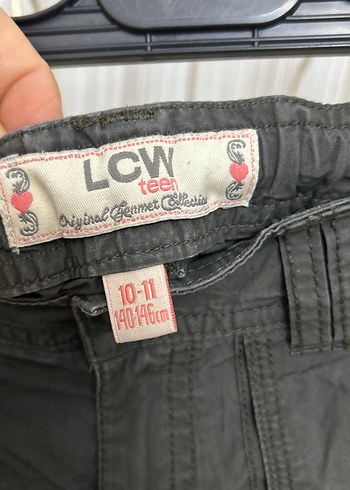 Kemerli haki keten çocuk Mini Şort - Görsel 3