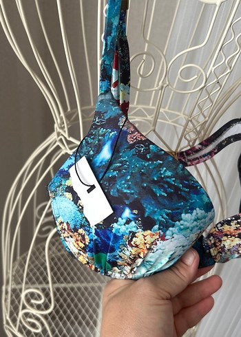 Dagi Bohem Çok Renkli Bağcıklı Bikini Üstü 38 beden - Görsel 2