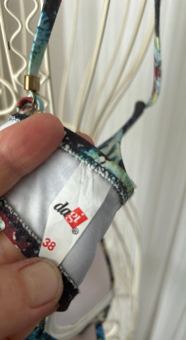 Dagi Bohem Çok Renkli Bağcıklı Bikini Üstü 38 beden - Görsel 3