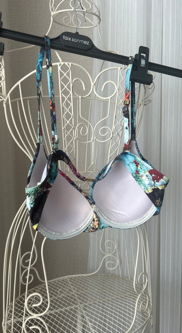 Dagi Bohem Çok Renkli Bağcıklı Bikini Üstü 38 beden - Görsel 4