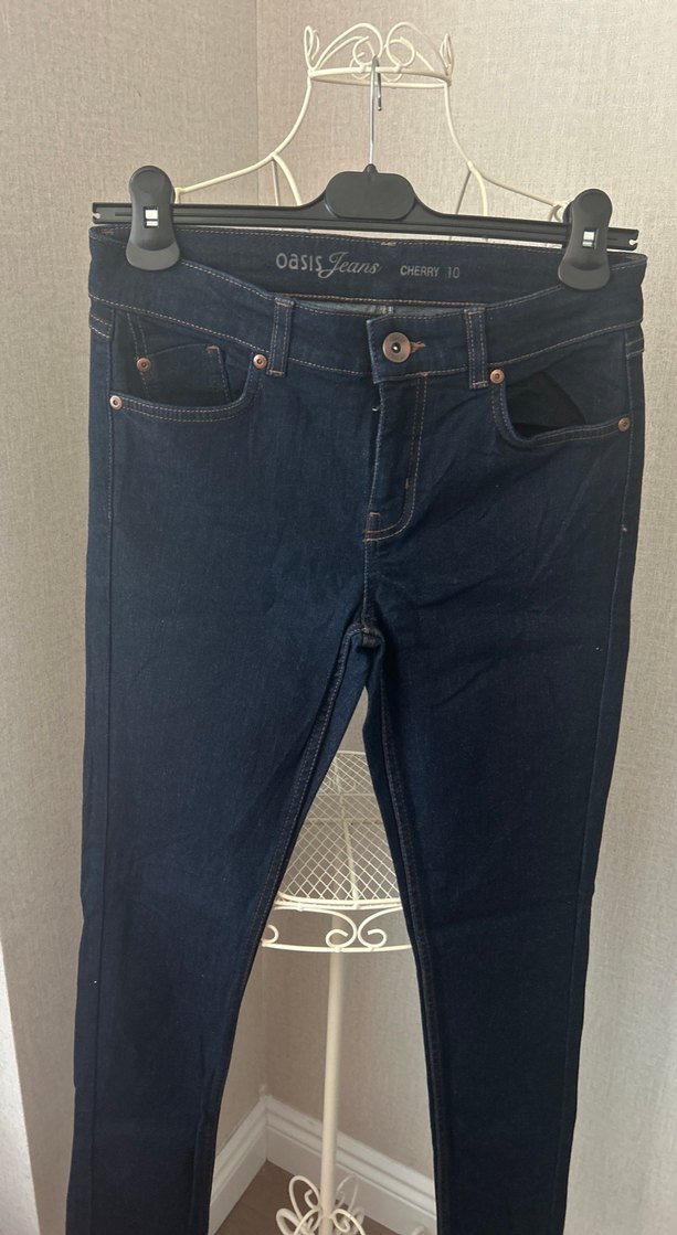 Lacivert Kadın Midi Denim Pantolon 10 beden - Görsel 5