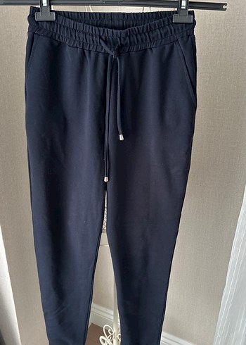 Lacivert Kadın Rahat Kesim Eşofman Altı hiç giyilmedi - Görsel 4