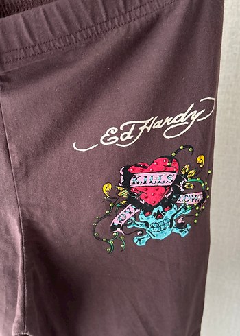 Kız Çocuk Mor Baskılı Dar Paça Tayt - Görsel 3