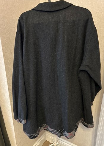 Düğmeli Gri triko hırka - Görsel 4