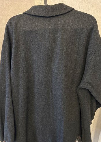 Düğmeli Gri triko hırka - Görsel 6