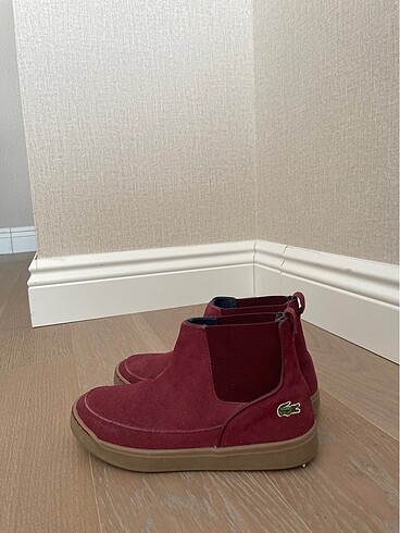 32 Beden Kız çocuk lacoste bordo bot