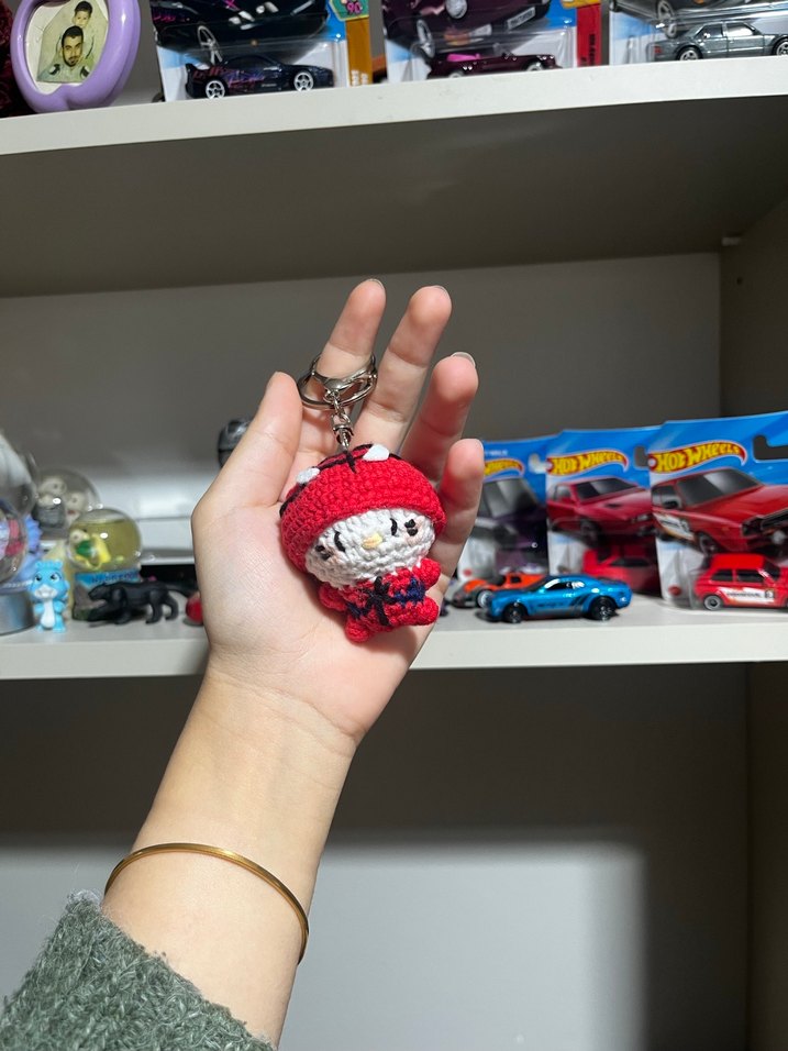 Örümcek adam ve hello kitty Anahtarlık - Görsel 2