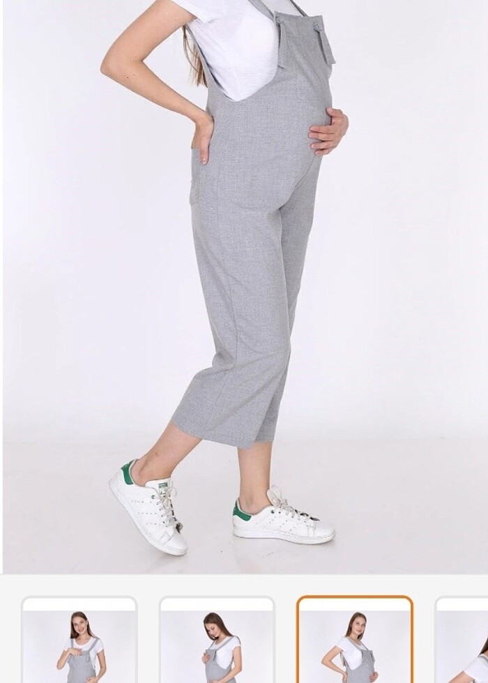 Luvmabelly gri hamile salopet - Görsel 2