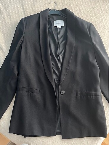 44 Beden siyah Renk Siyah blazer ceket(marka coast)