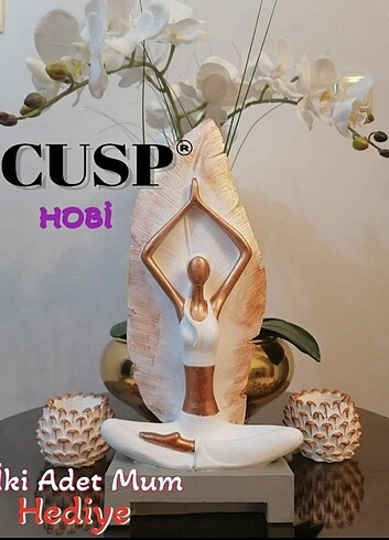 Cusp Hobi yogacı kız biblo