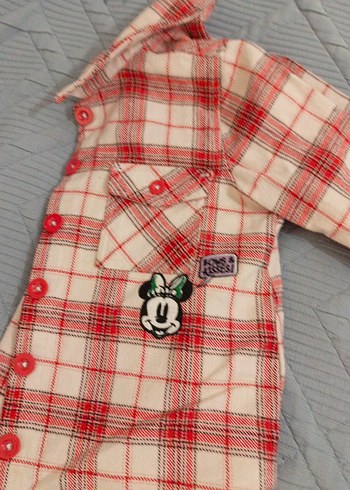 kiz cocuk kareli gömlek - Görsel 2