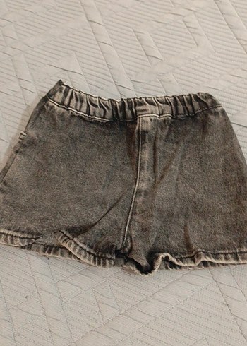 Düğmeli Gri Kot Etek - Görsel 2