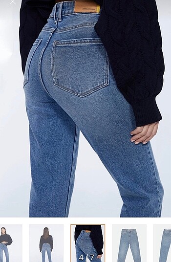 m Beden mavi Renk Stradivarius jean