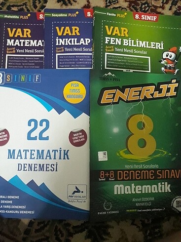 8.sınıf ari var yayınları, prf deneme,enerji deneme