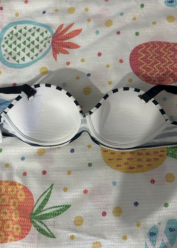 Zebra Desenli Siyah Beyaz bikini üstü. - Görsel 2