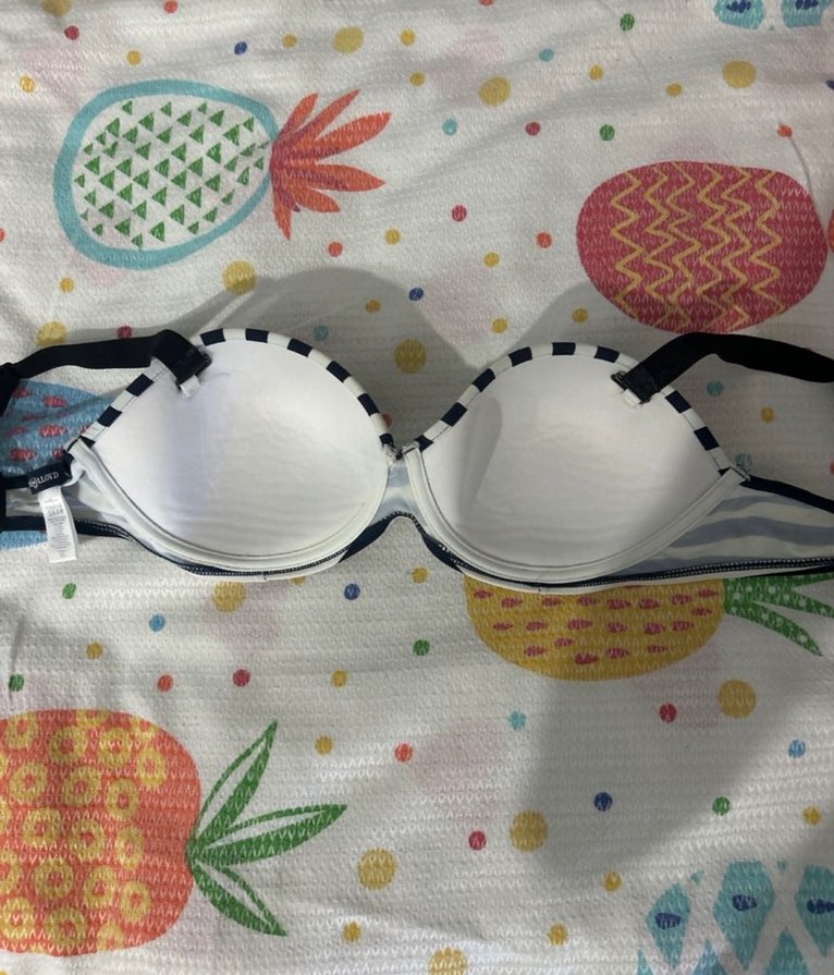 Zebra Desenli Siyah Beyaz bikini üstü. - Görsel 2