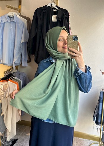 Bohem Esintili Khaki Drapeli Kadın Şal