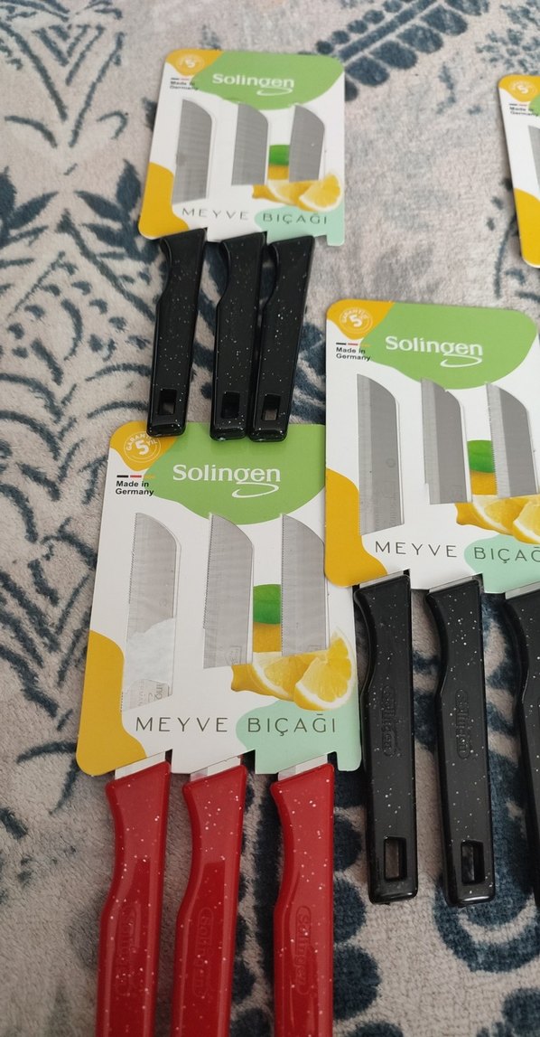 Solingen Meyve Bıçağı Seti, Çok Renkli, 15 Adet. - Görsel 2