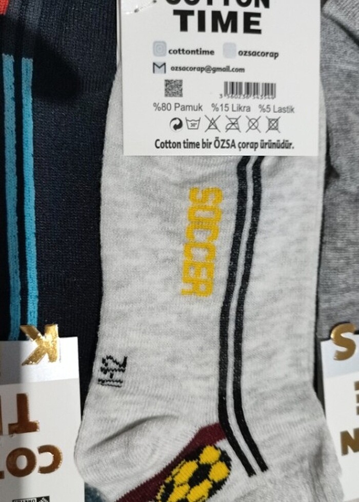 Çocuk kısa çorap  - Görsel 3