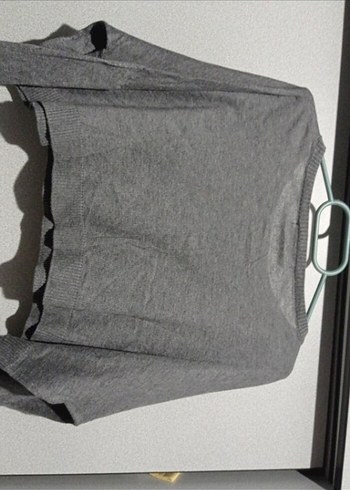 bershka gri crop - Görsel 2