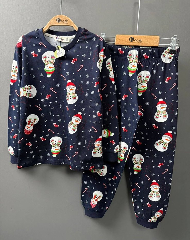 Yılbaşı Çocuk Pijama Takımı - Görsel 3