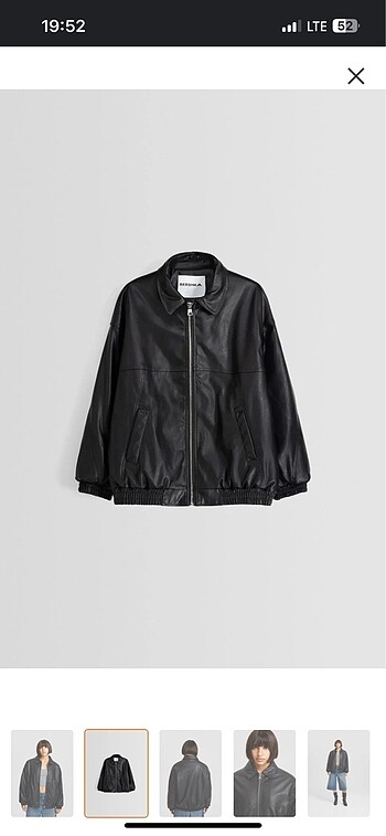 suni deri dad fit oversize ceket