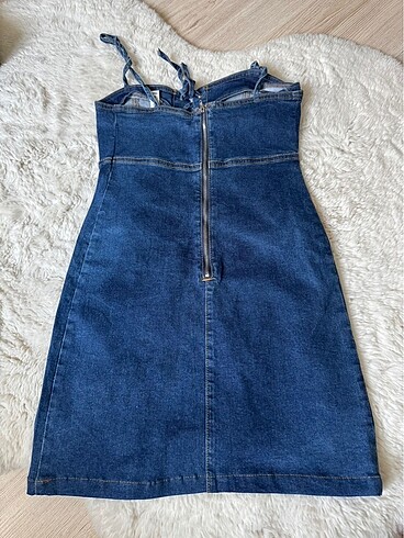 s Beden JEAN LİKRALI ELBİSE