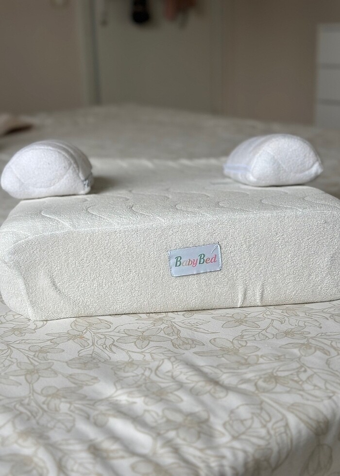 Bebek reflü yatağı,pamuklu kılıf - Görsel 3