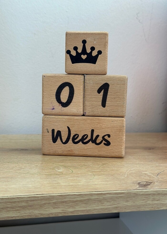 Ahşap bebek anı küpü - Görsel 3